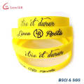 Kundenspezifisches Firmenlogo Silikonarmband Armband Text Welt